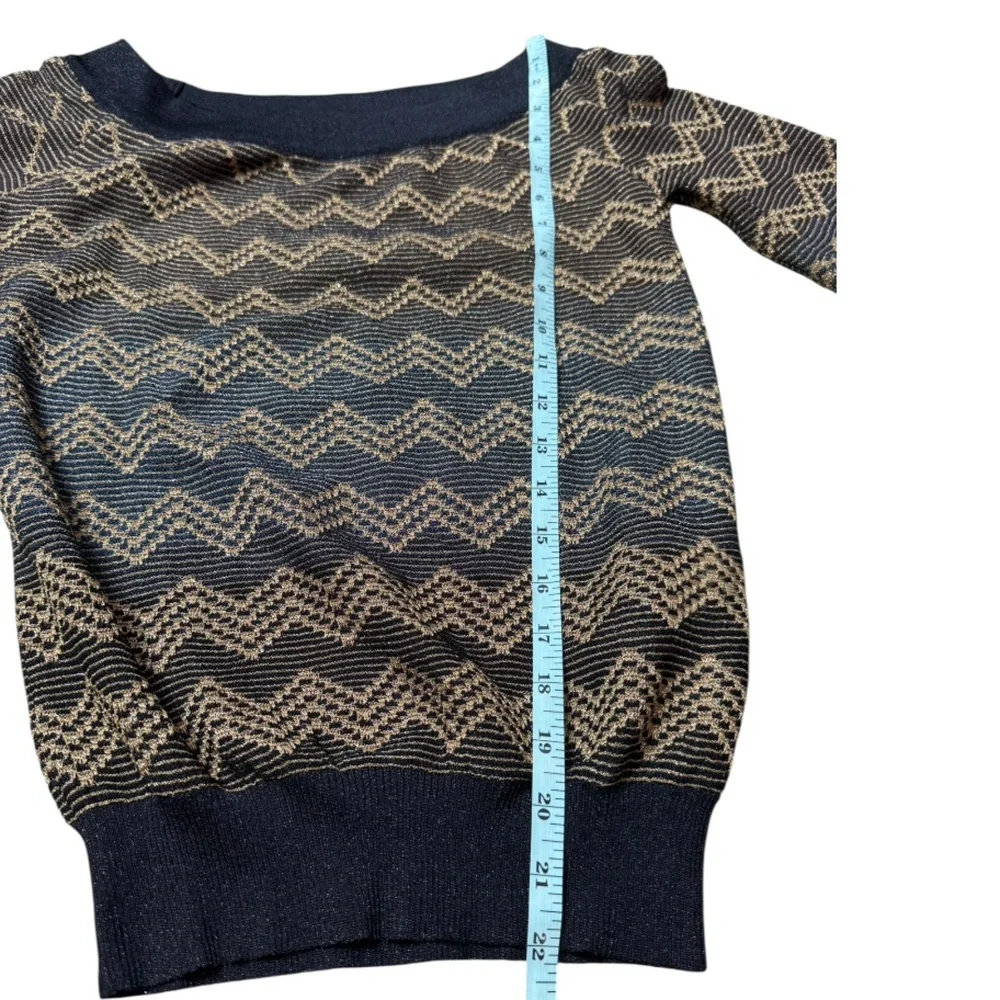 Missoni Metallic Zig Zag Sweater size 40 (4)